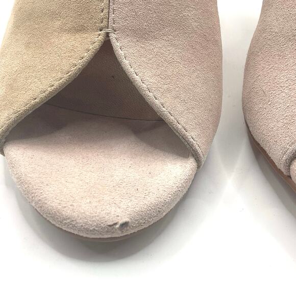 Jaggar Australia Got Your Back Nude Blush Suede Block Heels Sandal 39 8 - Picture 9 of 11
